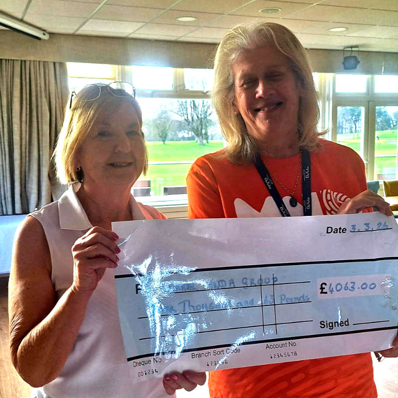 Wirral MNDA Group presented with cheque for over £4,000