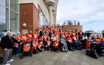A fantastic turnout for the Wirral Coastal Walk